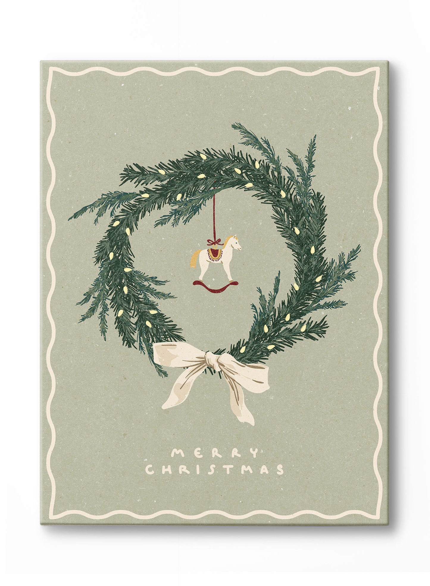 Scandi Winter Wreath, Poster