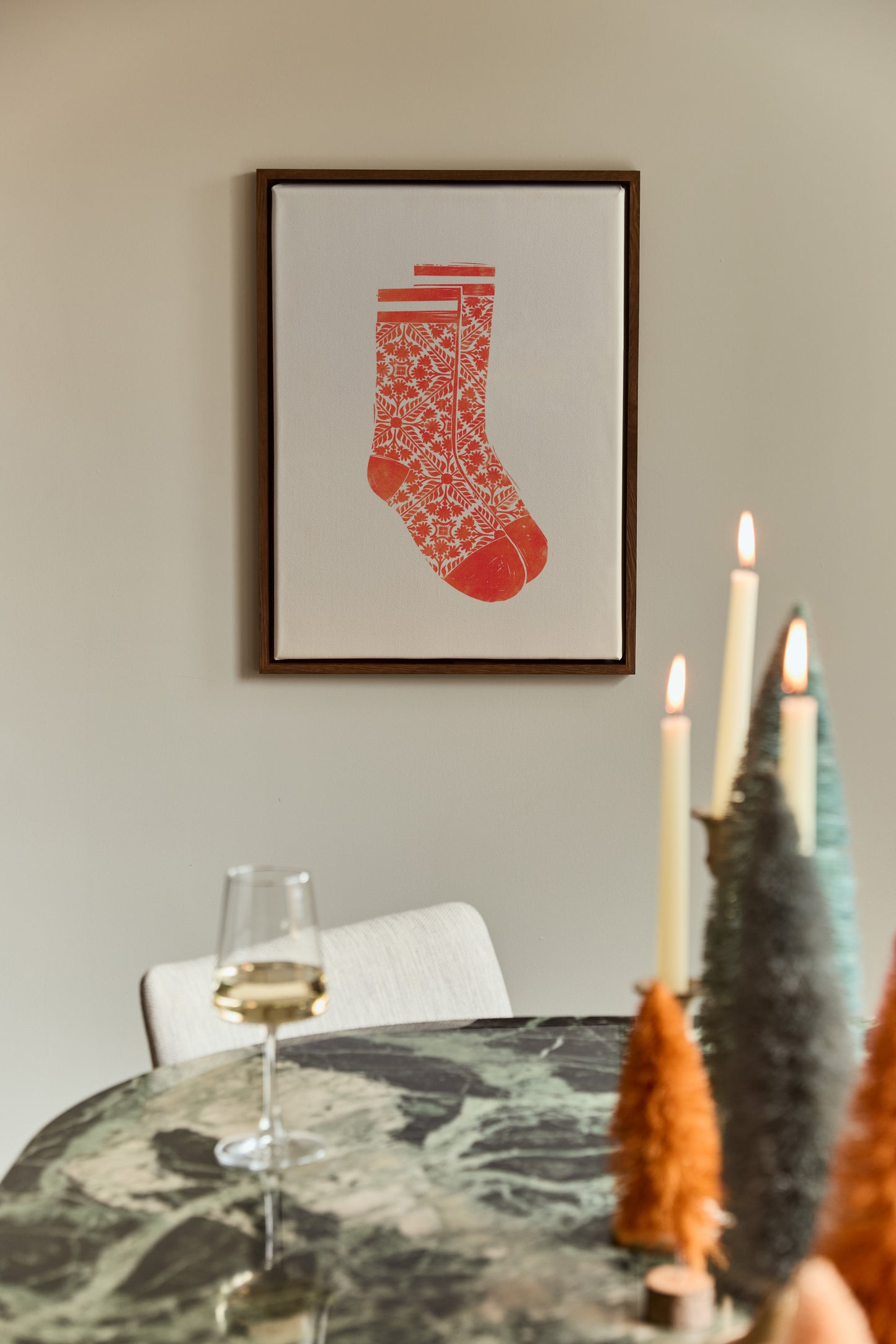 Seasonal Scandi Socks, Canvas