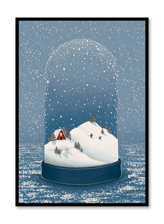 Magical Winter Snow Globe, Poster