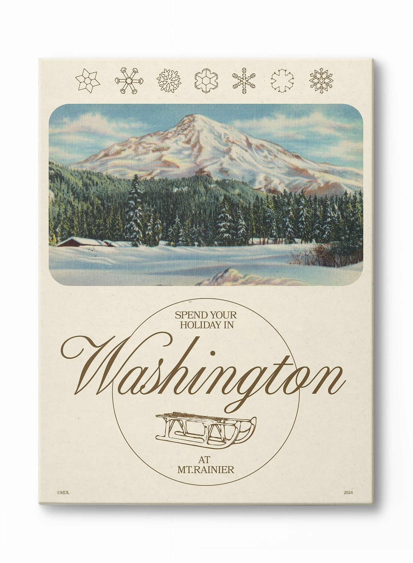 Vintage Ski Washington, Poster