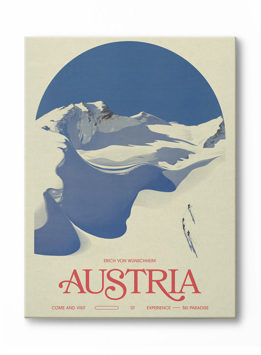 Vintage Ski Austria, Canvas