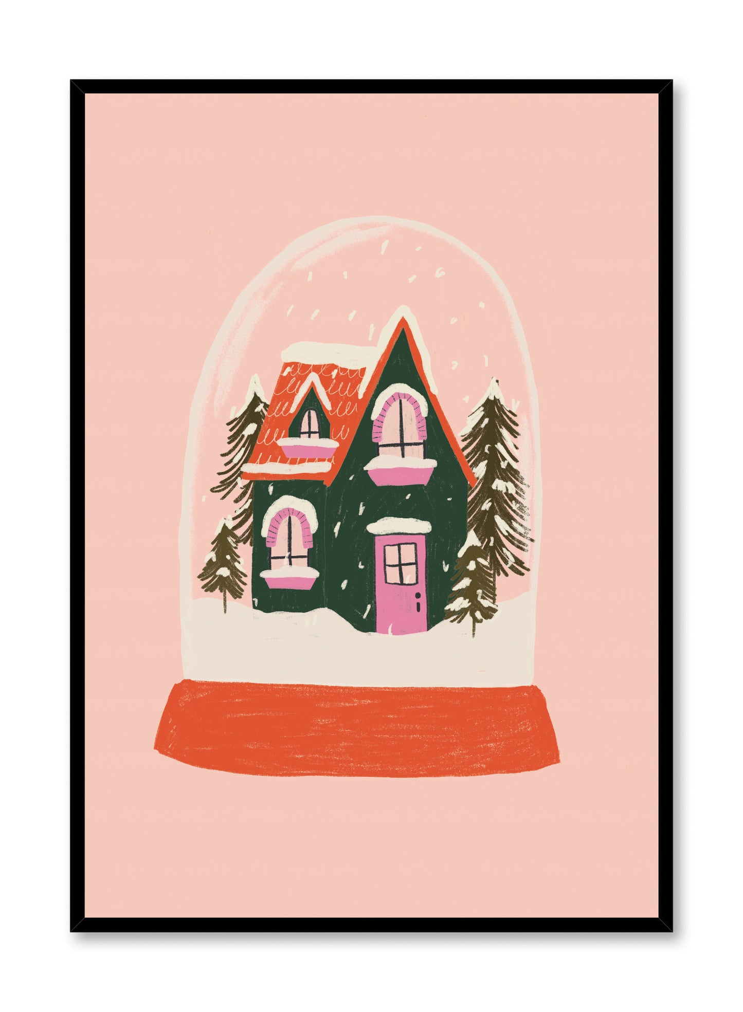 Home and Hearth Snow Globe, Poster