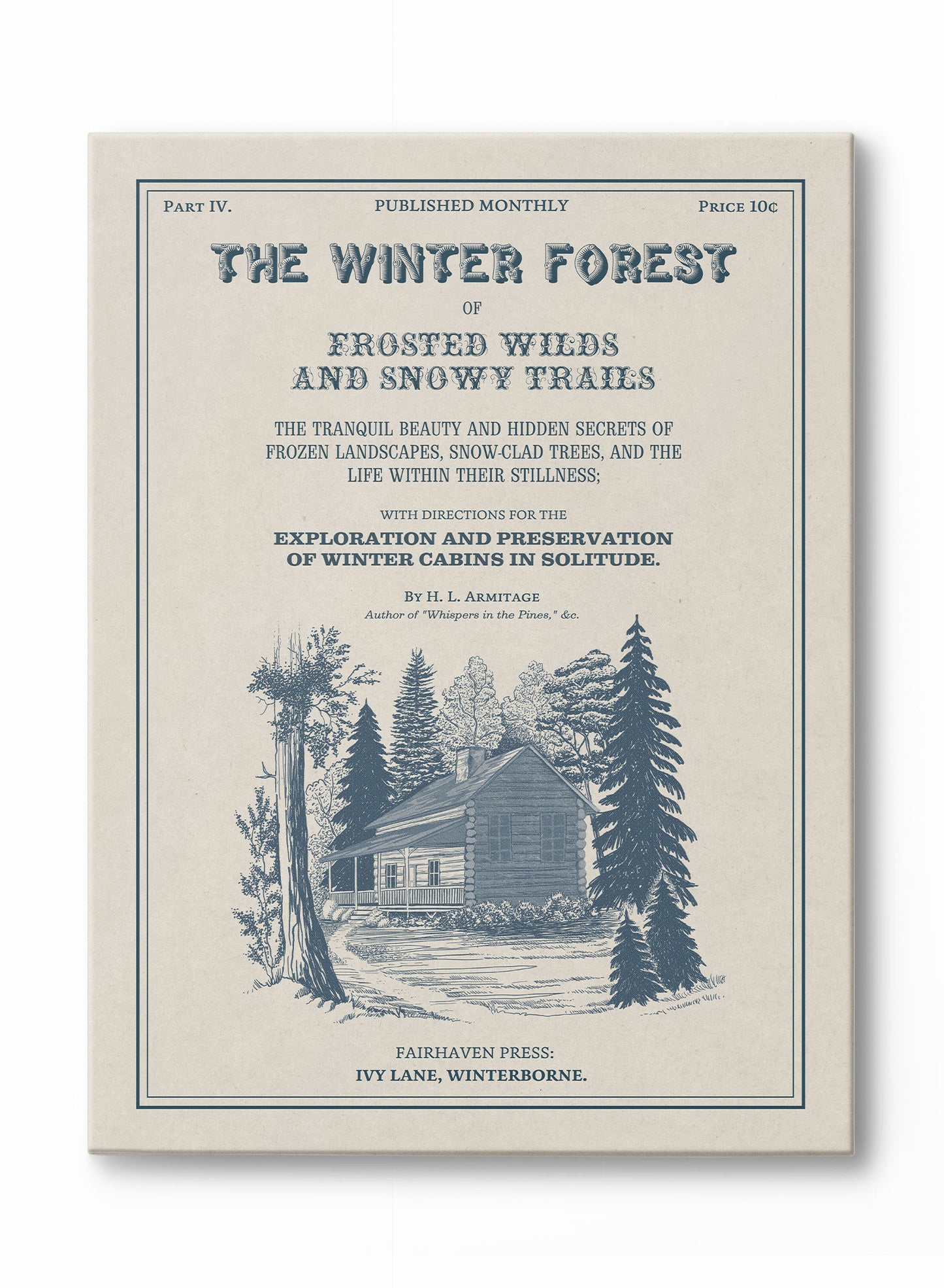 Winter Forest Bookplate, Poster