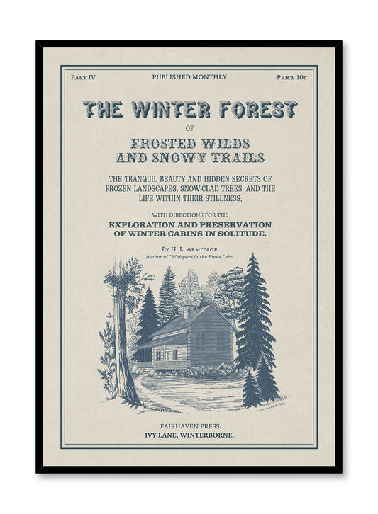 Winter Forest Bookplate, Poster