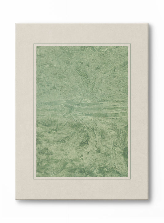 Florentine Marbling in Peridot, Canvas