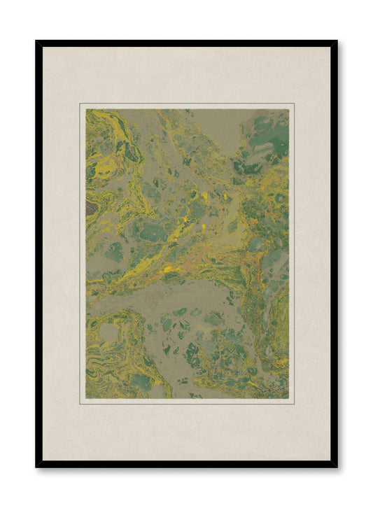 Florentine Marbling in Citrine, Poster