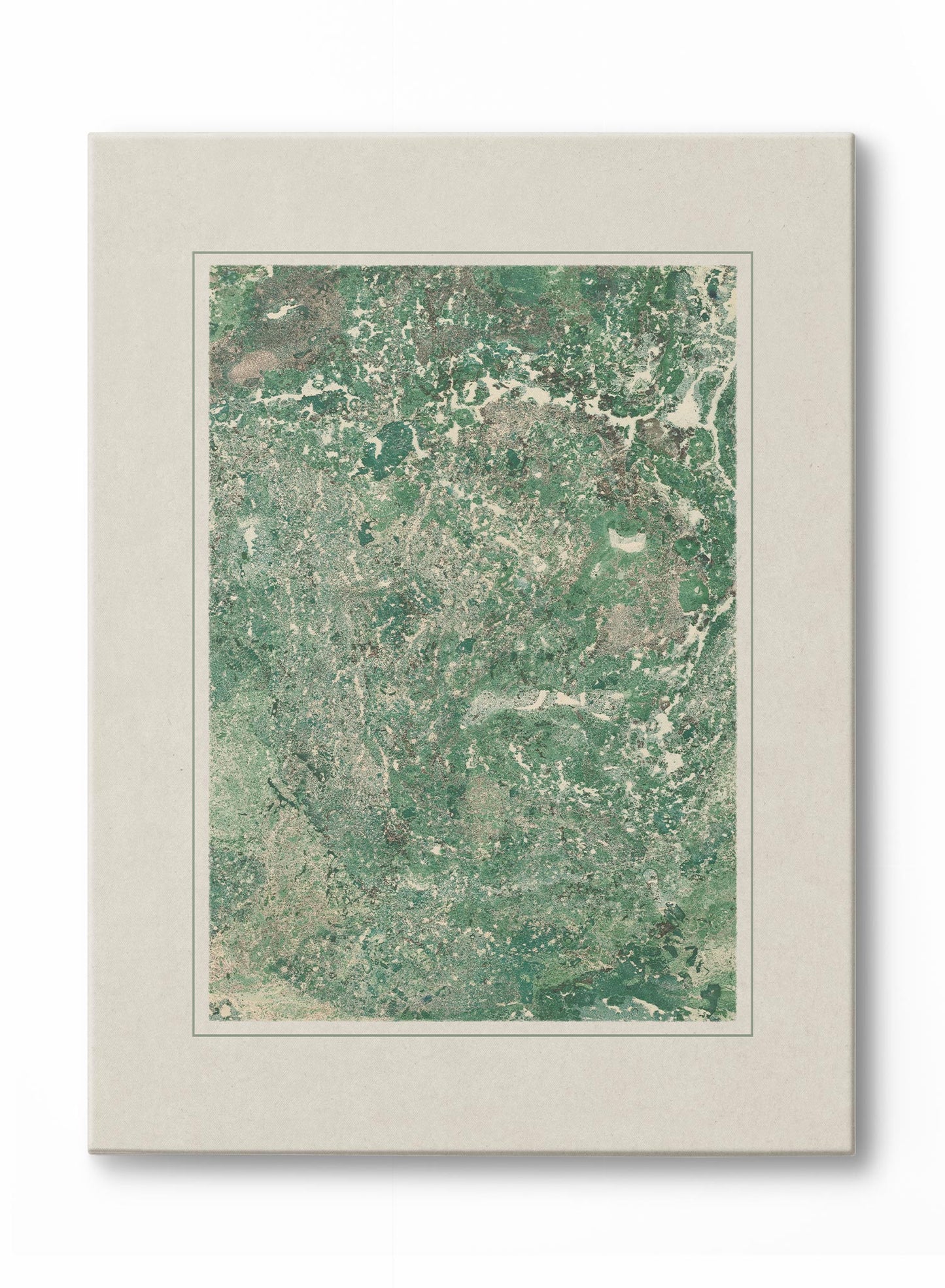 Florentine Marbling in Emerald, Poster