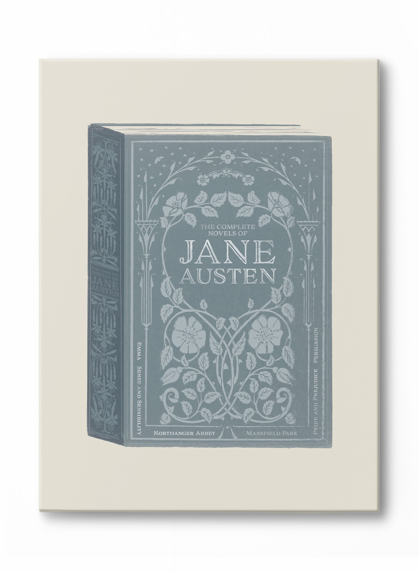 Jane Austen Book Cover, Canvas