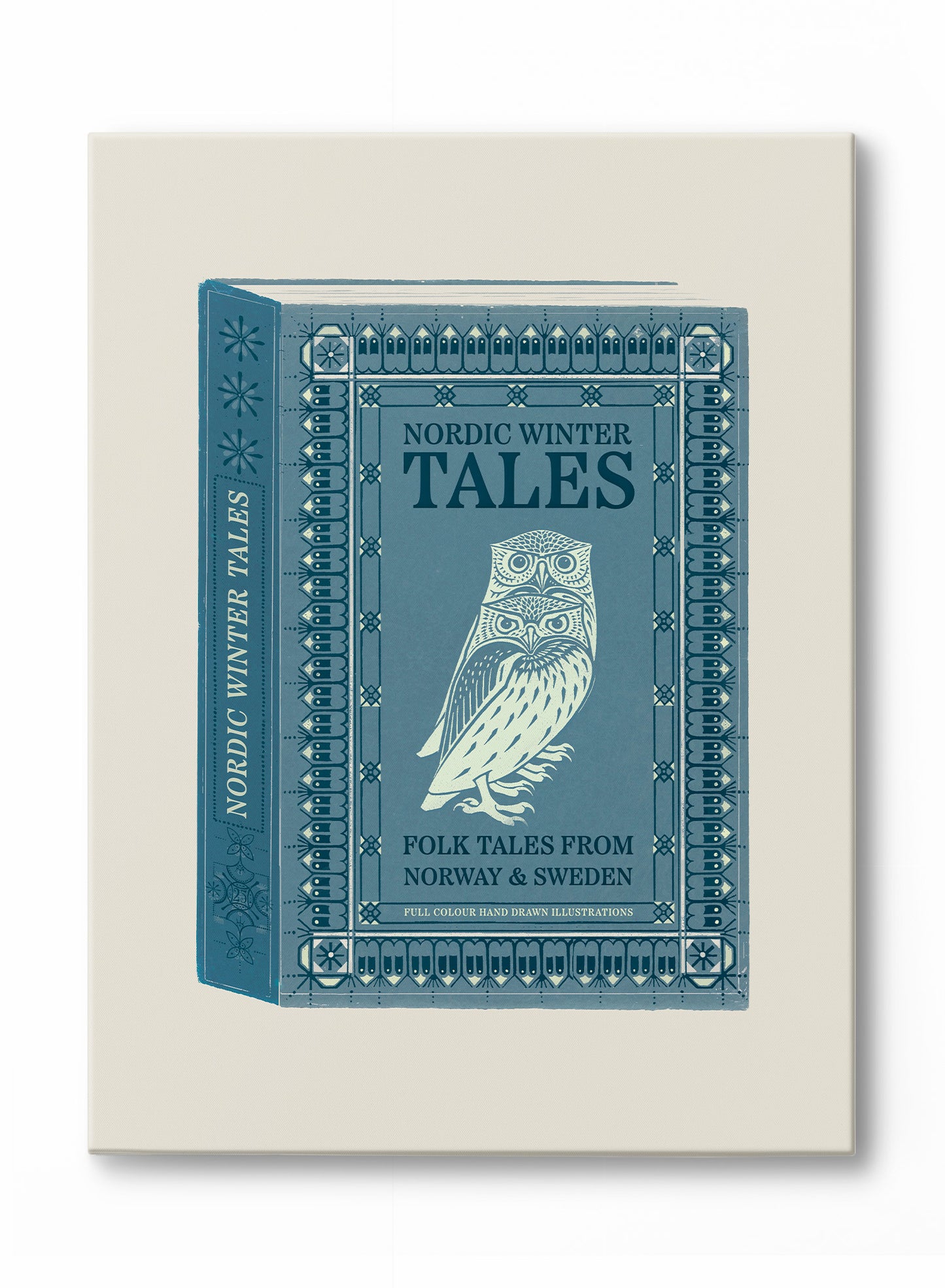 Nordic Tales Book Cover, Canvas