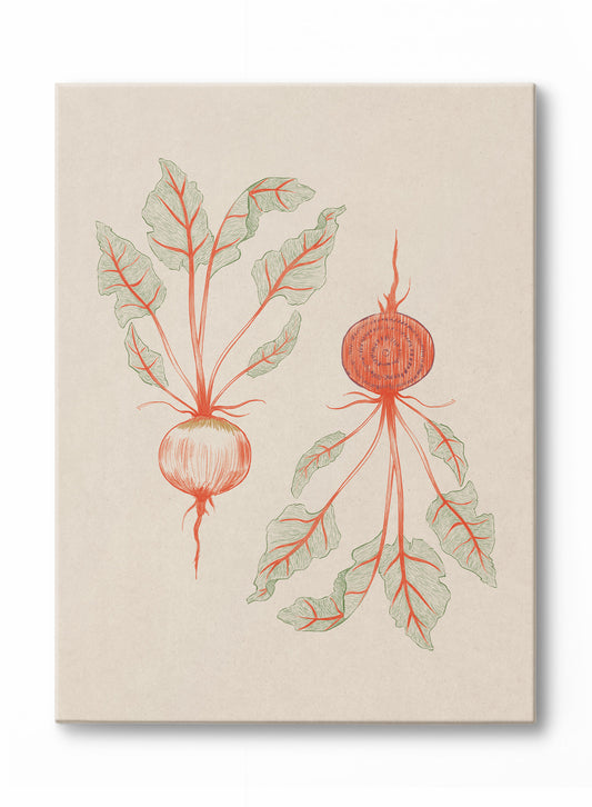 Beets in Two Tones, Canvas