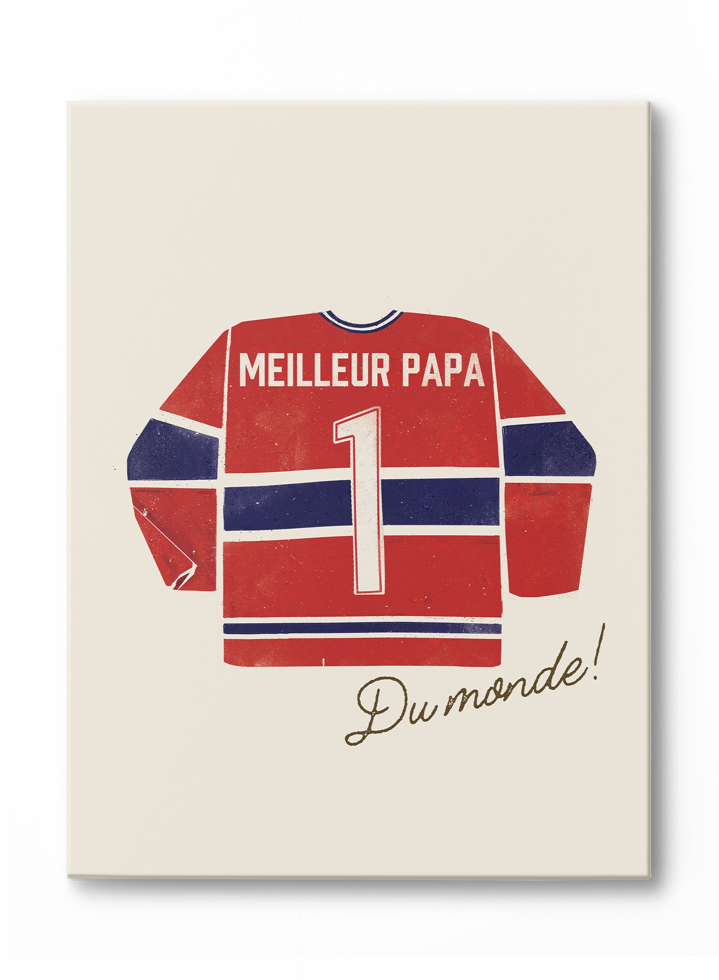 Meilleur Papa du Monde (Red and Blue), Poster