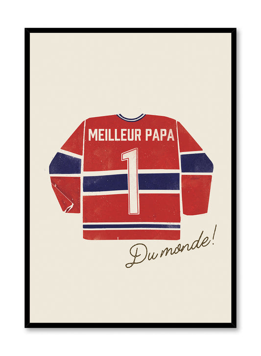 Meilleur Papa du Monde (Red and Blue), Poster