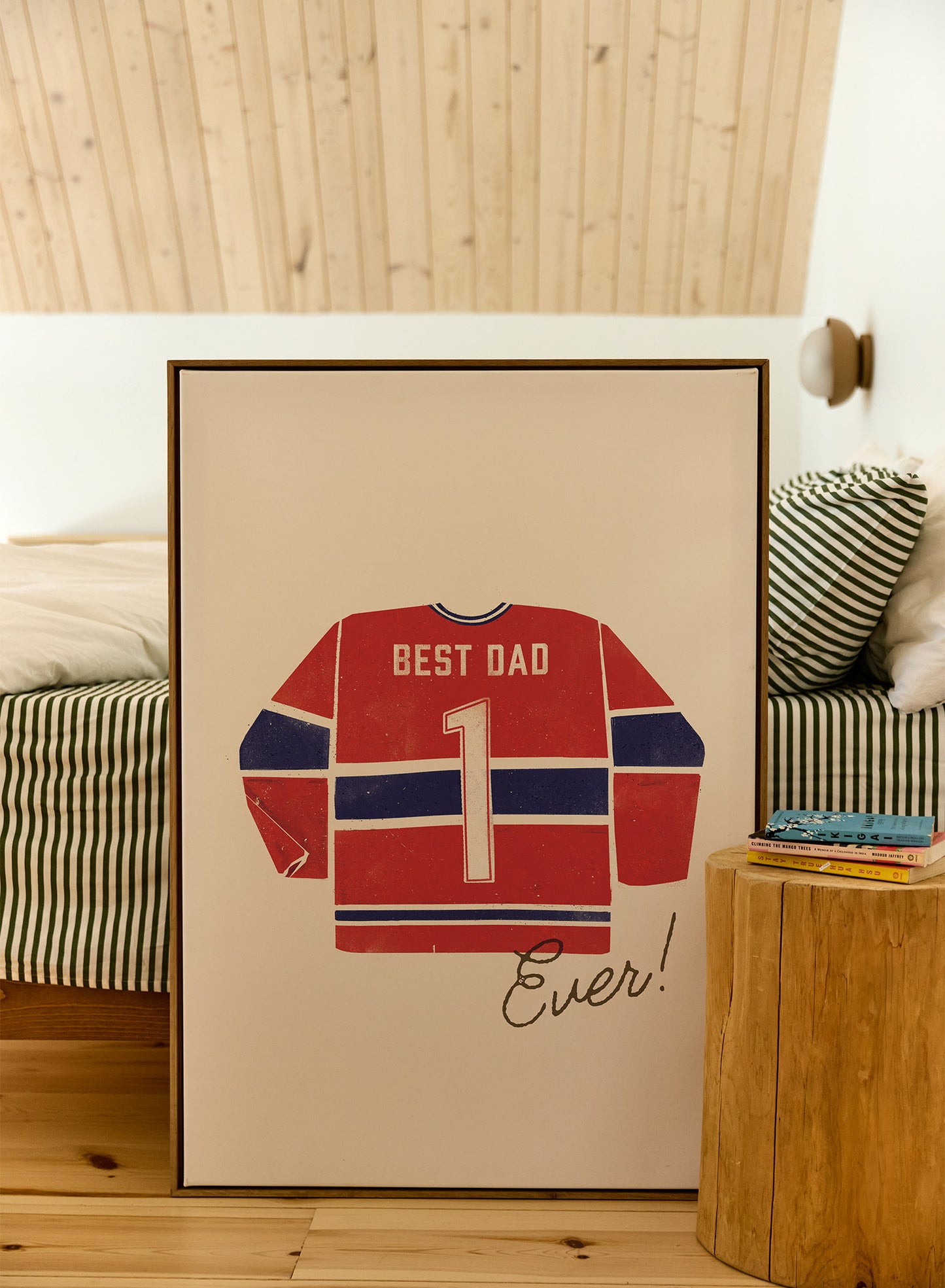 Best Dad Ever (Red and Blue), Poster