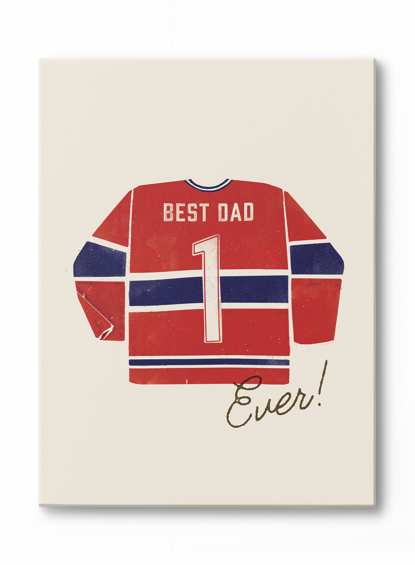 Best Dad Ever (Red and Blue), Poster