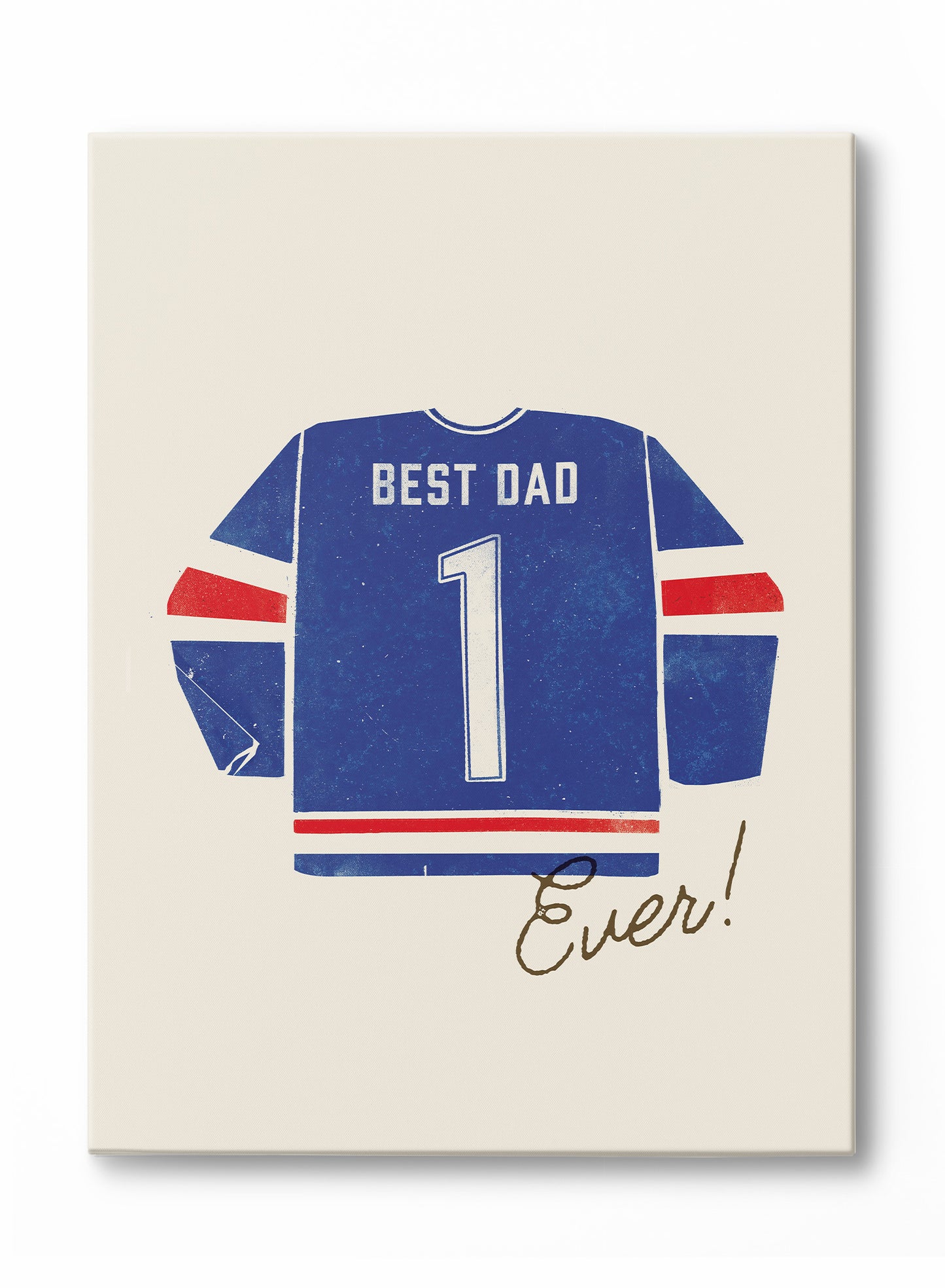Best Dad Ever (Blue and Red), Poster