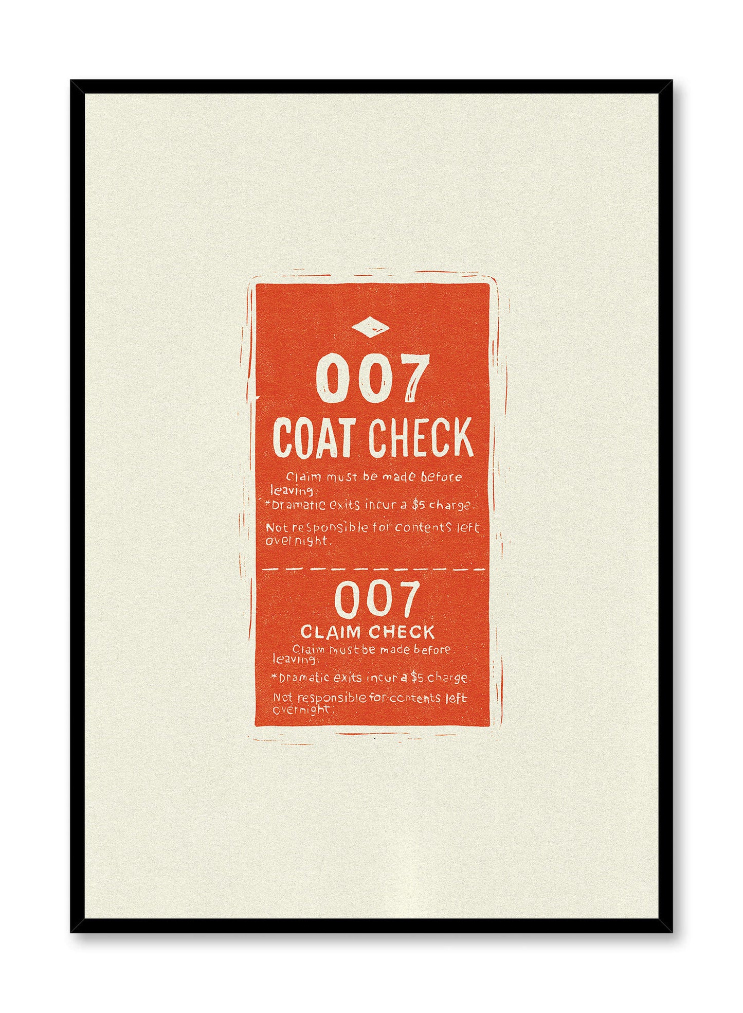 Coat Check, Poster