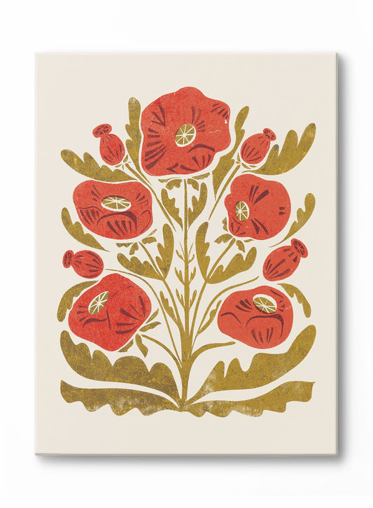 Blooming Poppies, Canvas