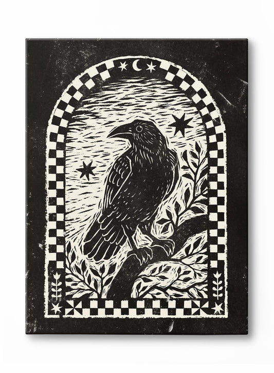 Crow at Dawn, Canvas