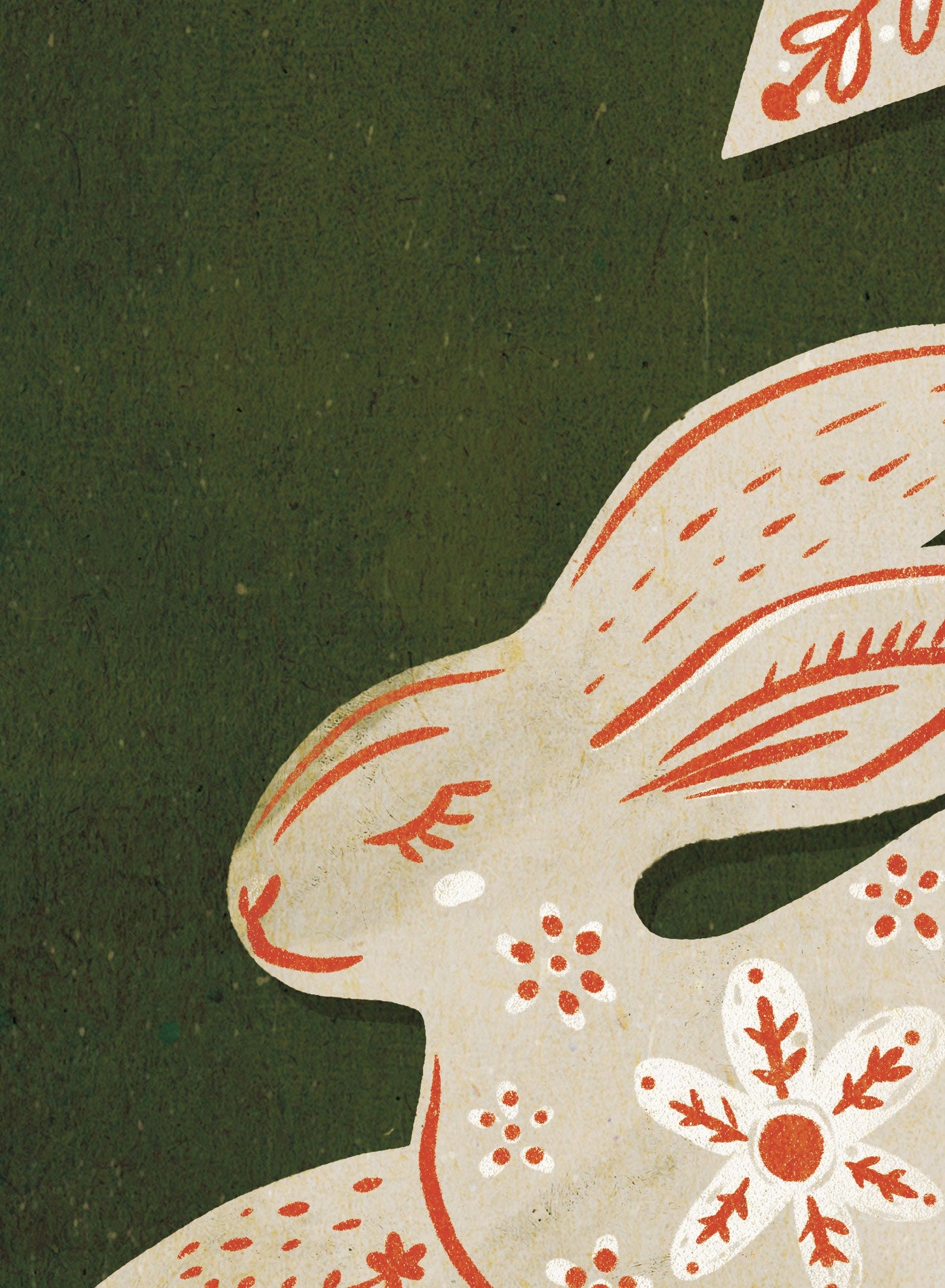 Holiday Hare-loom Green, Canvas