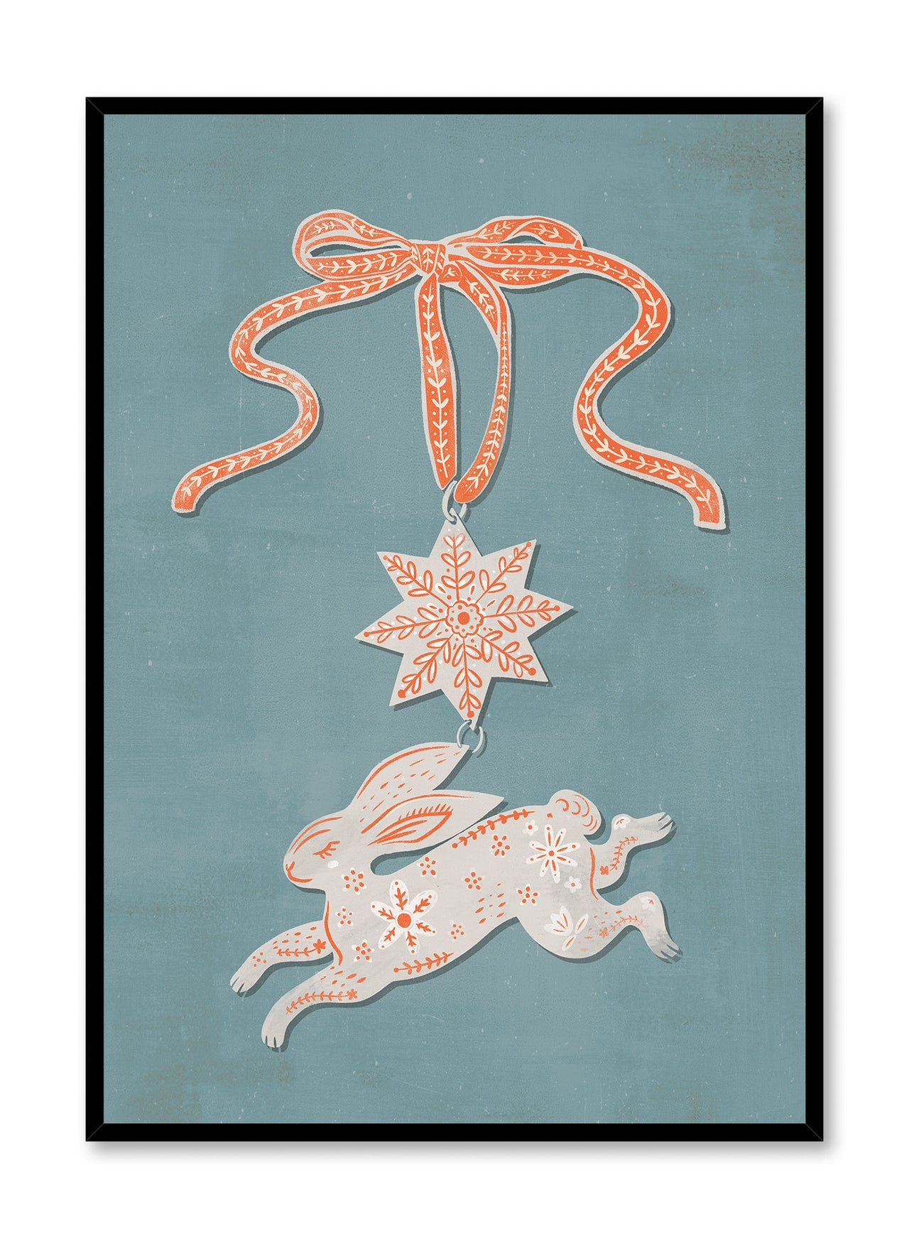 Holiday Hare-loom Blue, Poster