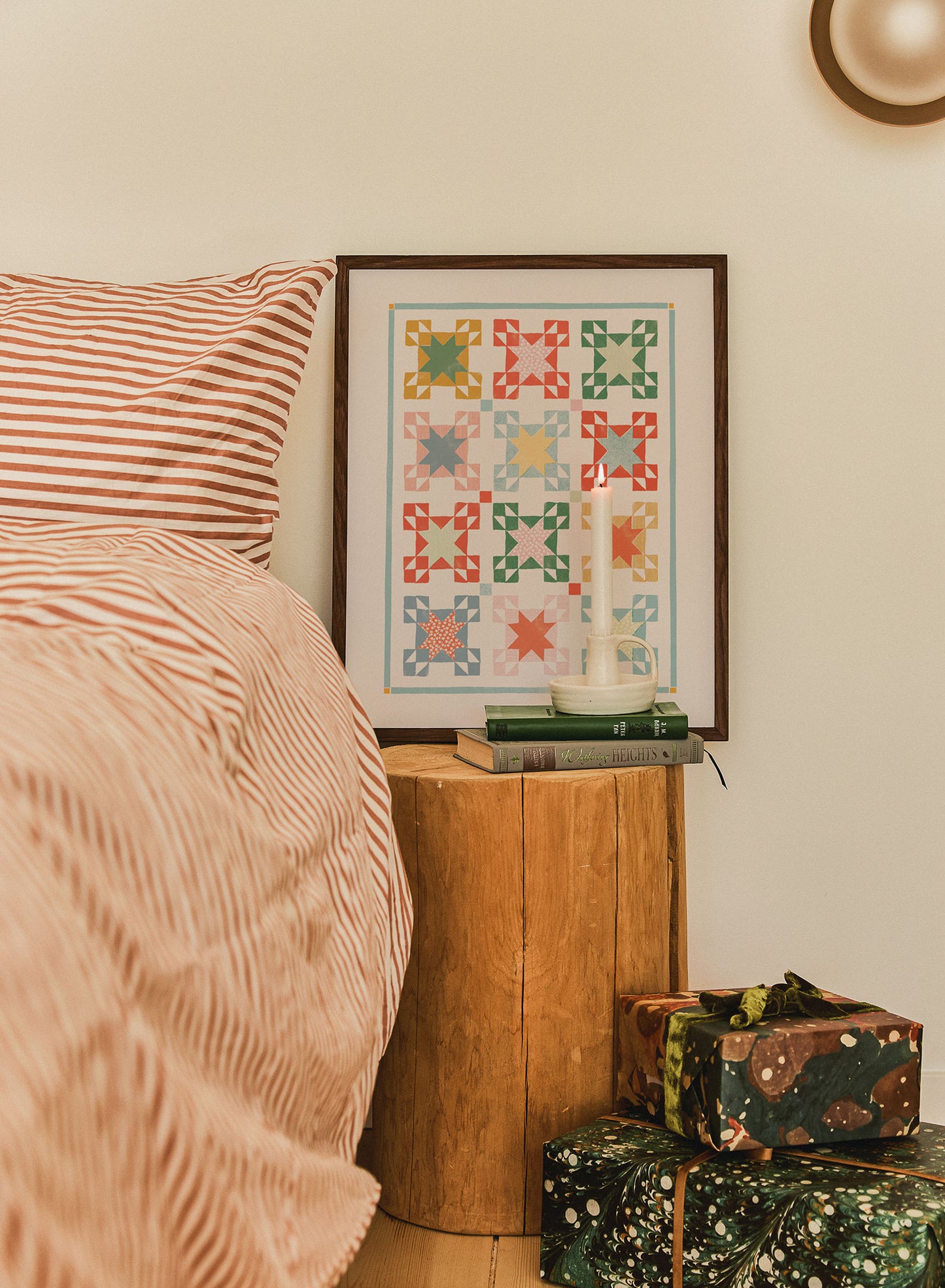 Vintage Winter Quilt, Poster