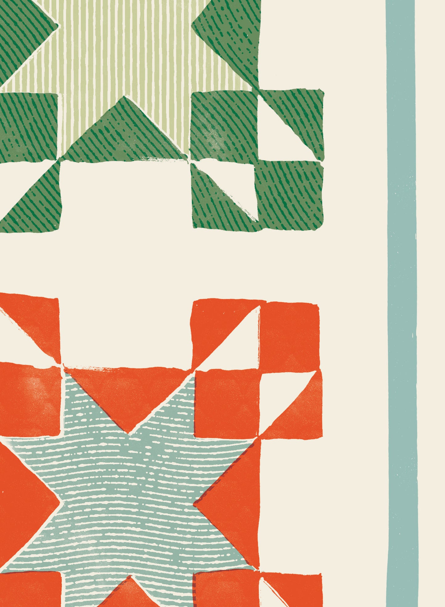 Vintage Winter Quilt, Poster