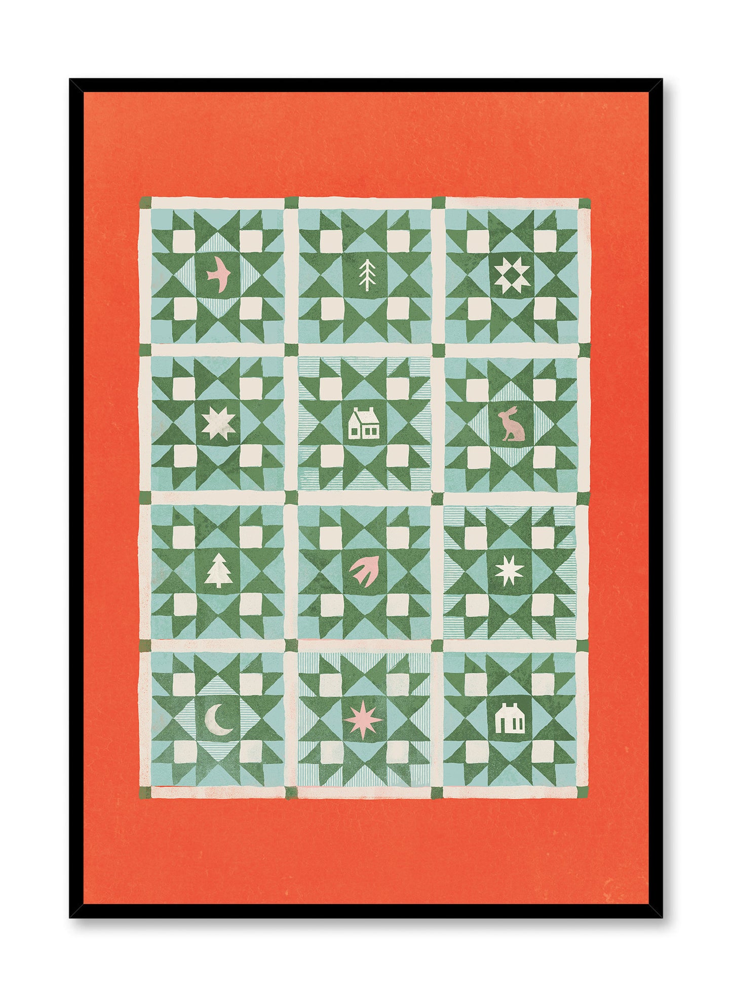 Festive Quilt, Poster