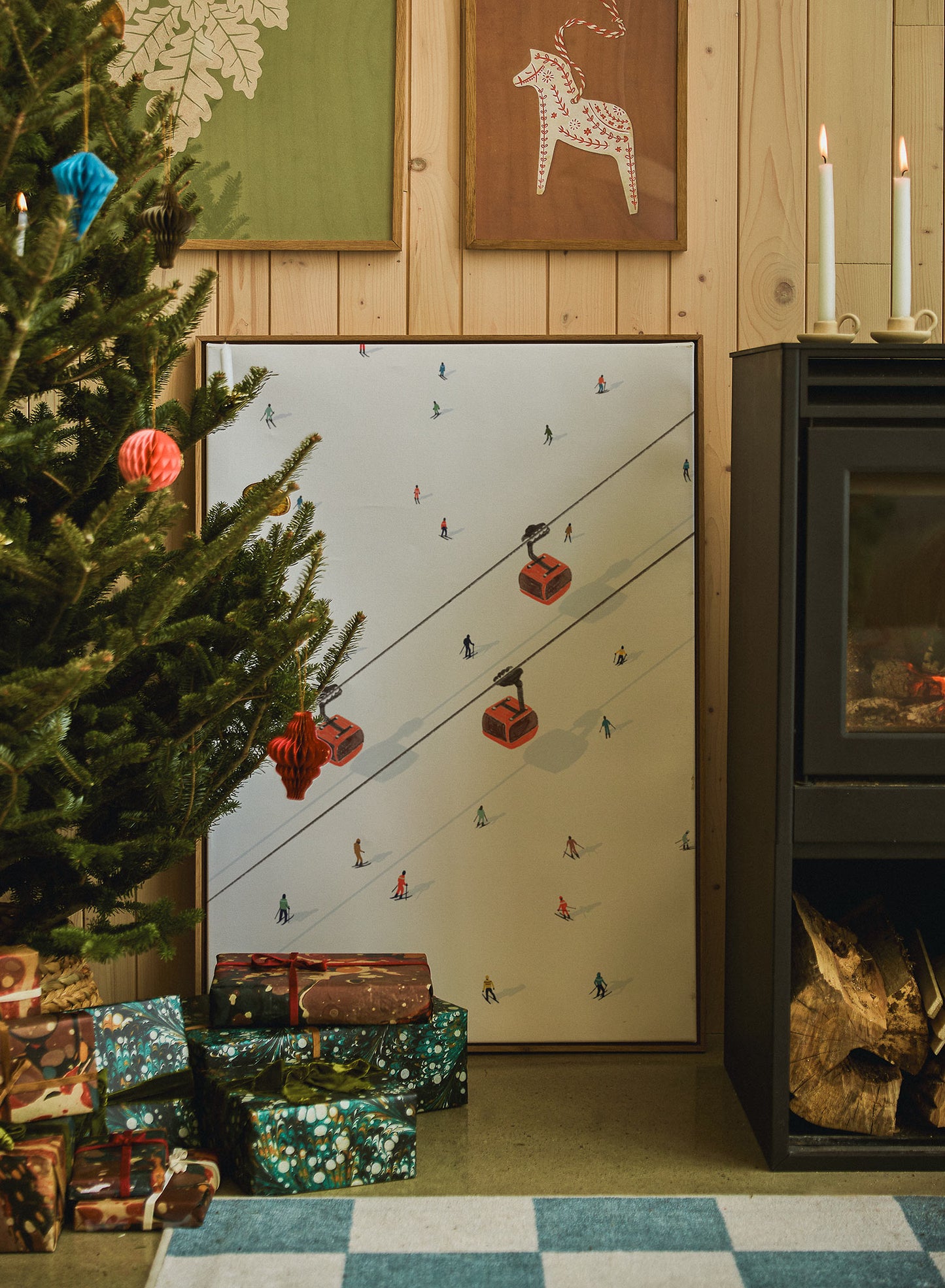 Three's a ski crowd, Poster