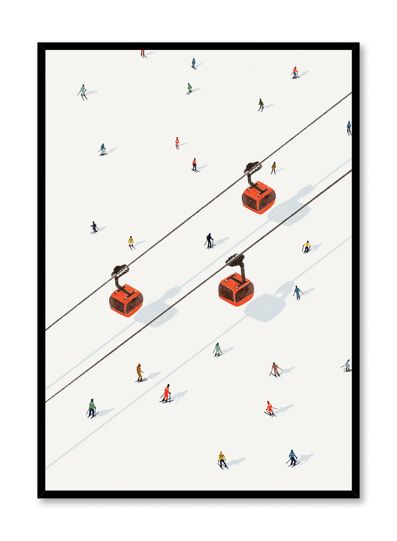 Three's a ski crowd, Poster