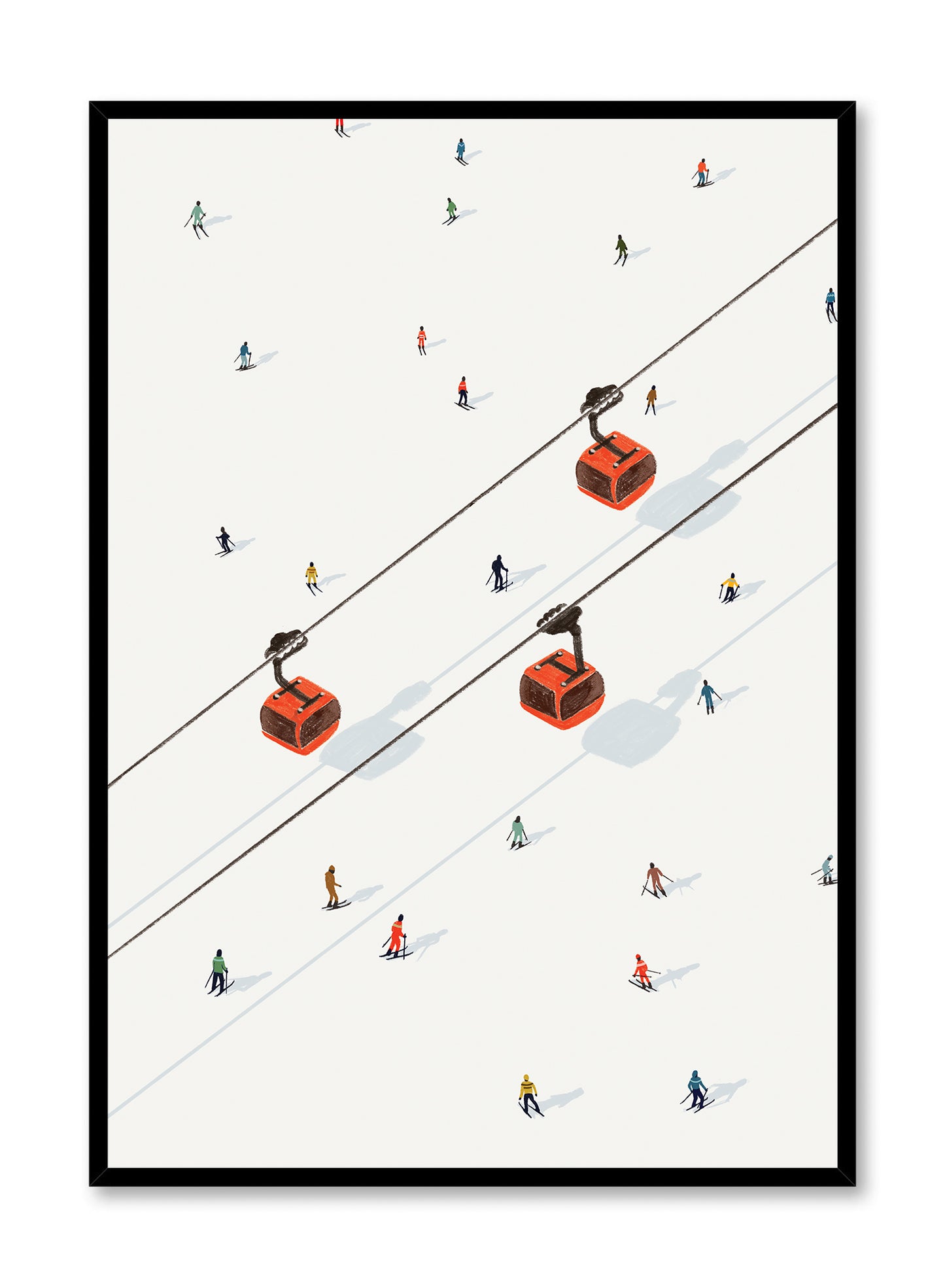 Three's a ski crowd, Poster