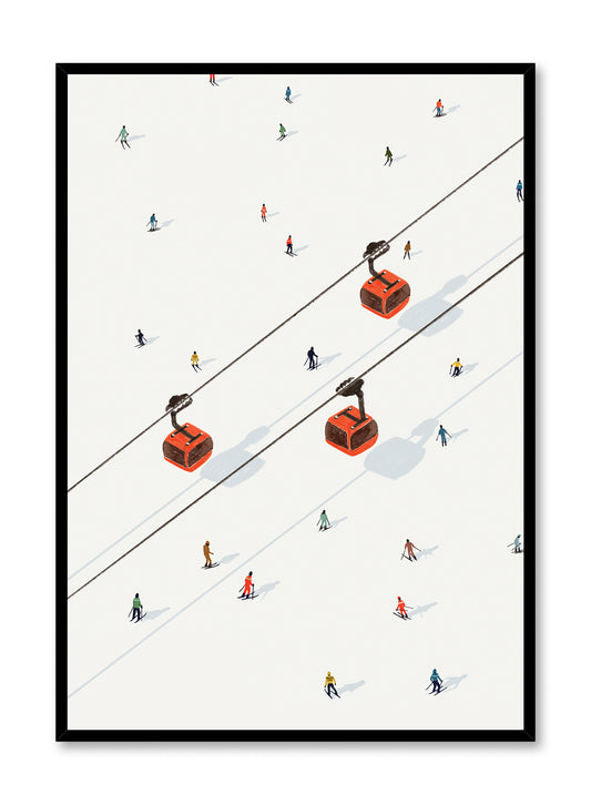 Three's a ski crowd, Poster