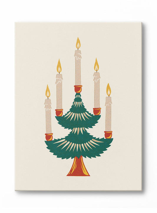Candlelit Fir tree, Canvas