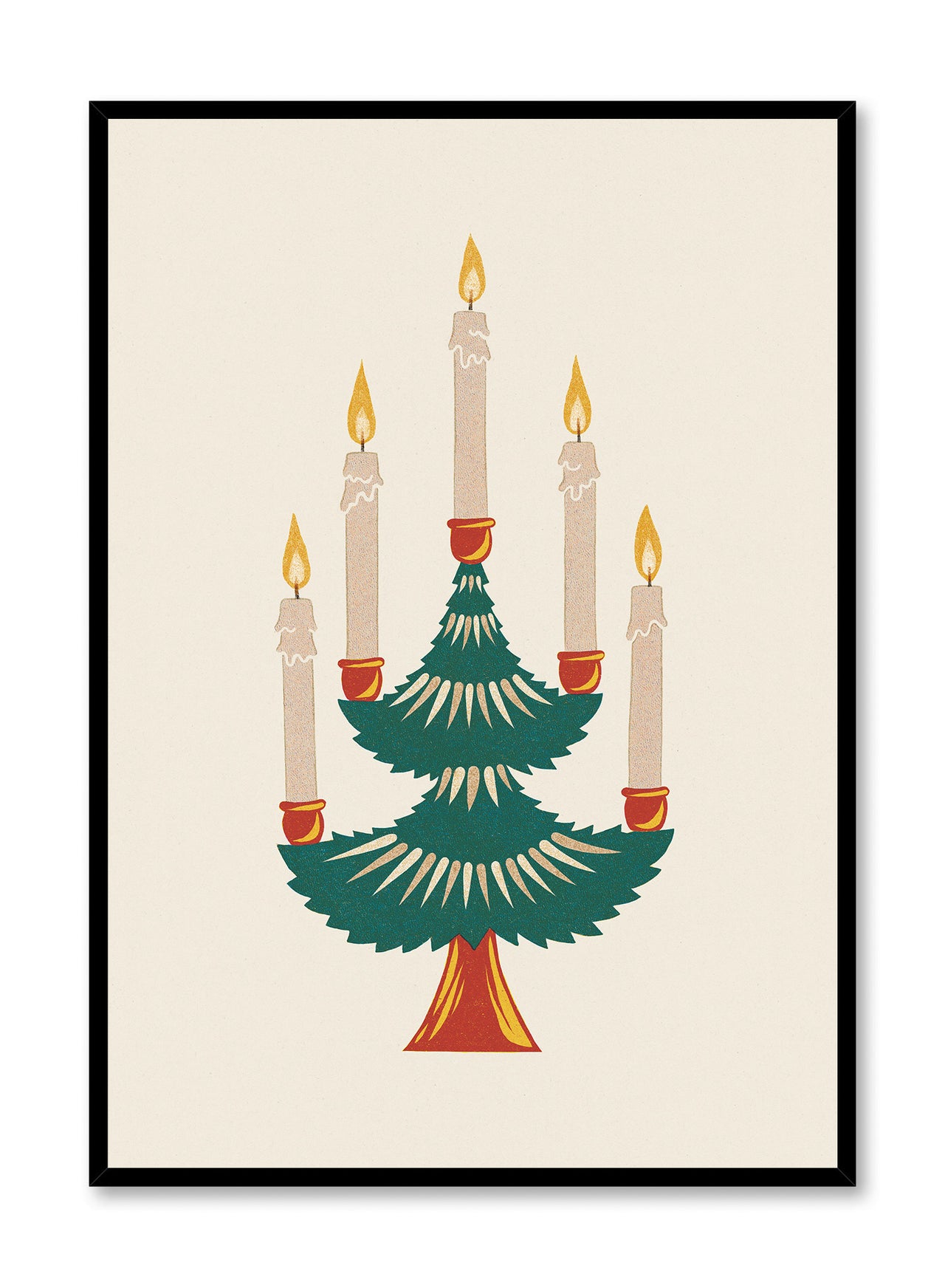 Candlelit Fir tree, Poster