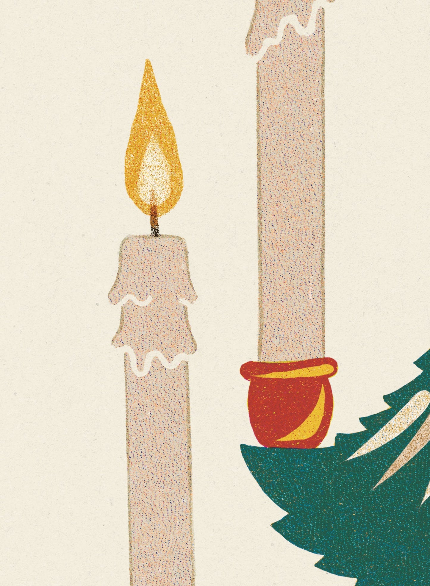 Candlelit Fir tree, Canvas