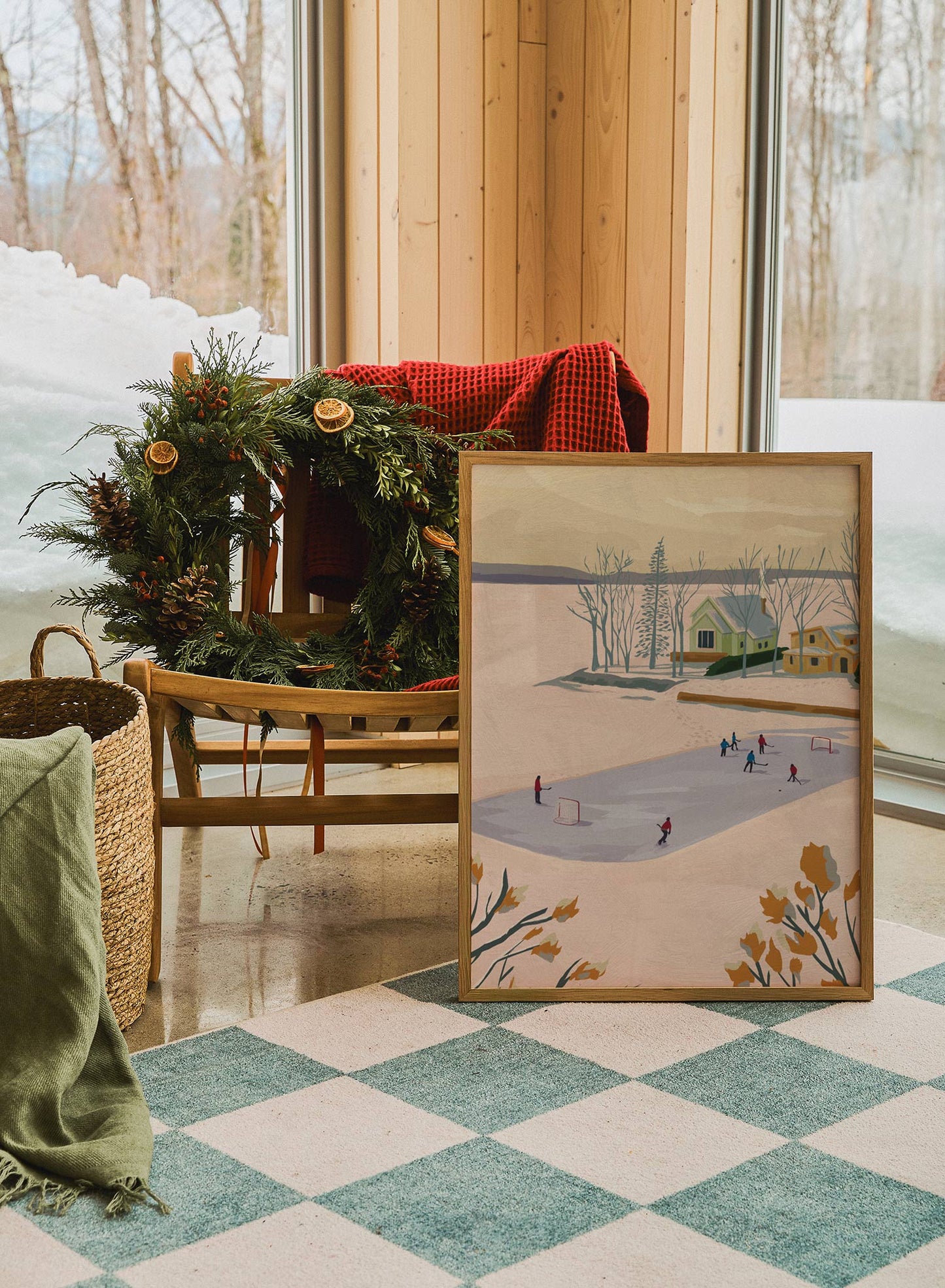 Backyard Hockey Rink, Poster
