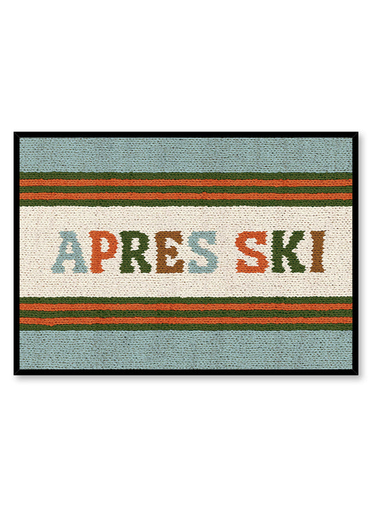 Apres Ski Knit and Cozy, Poster