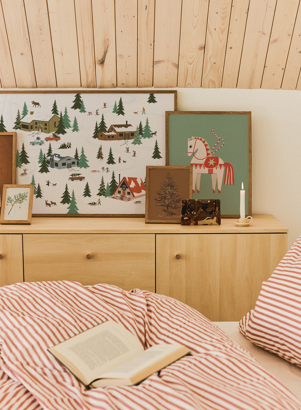 Frosted Winter Village, Poster