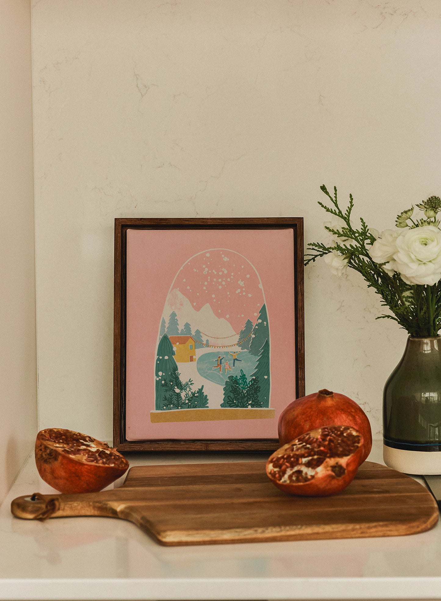 Snowglobe Skating Rink, Poster