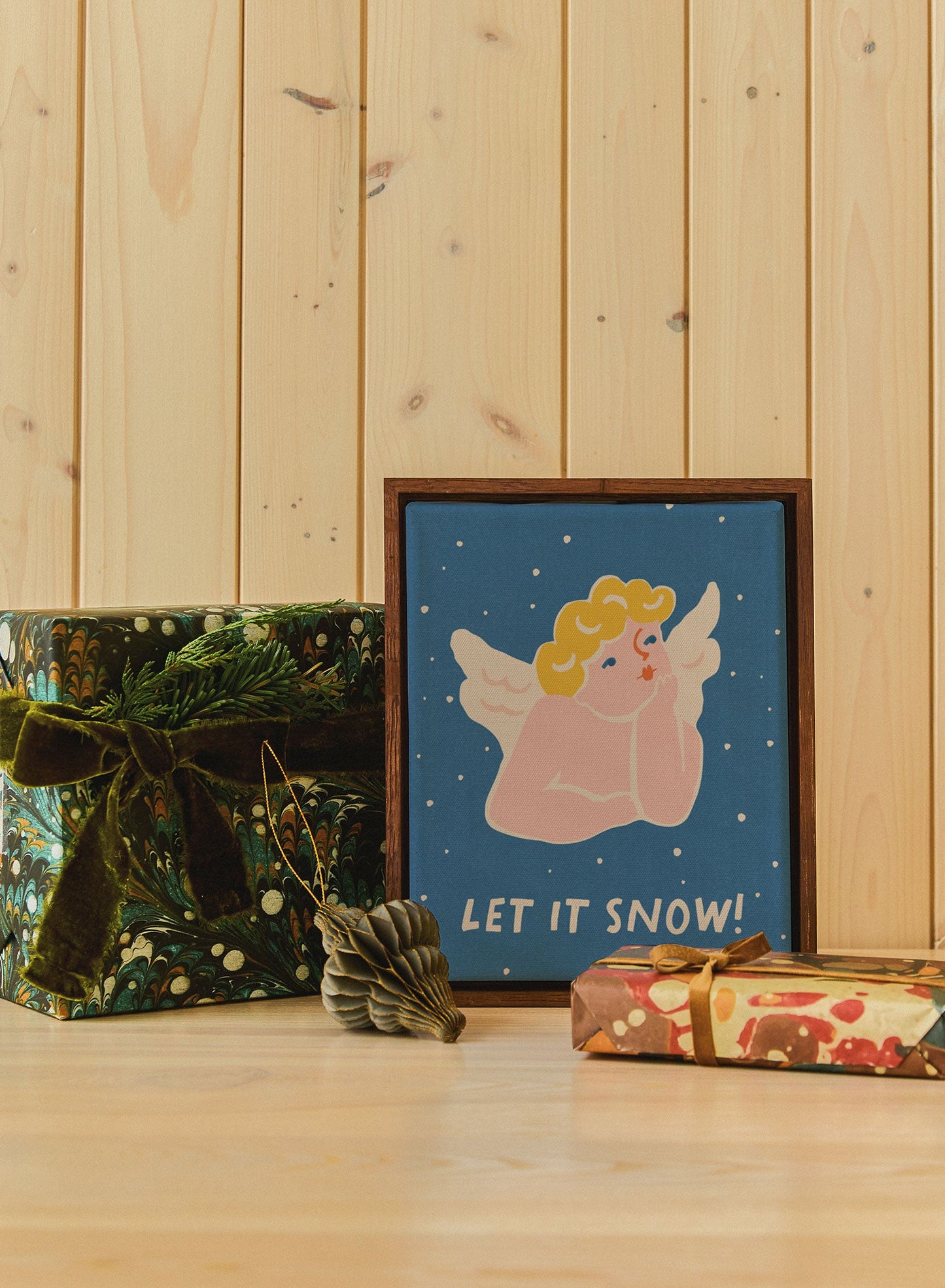 Angelic Winter Manifestation, Canvas