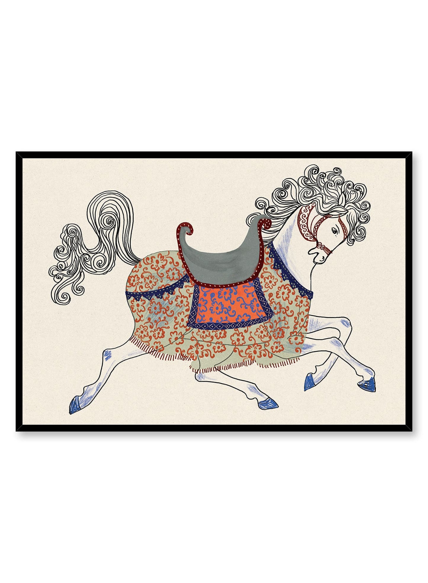 Cheval ornemental I, Affiche