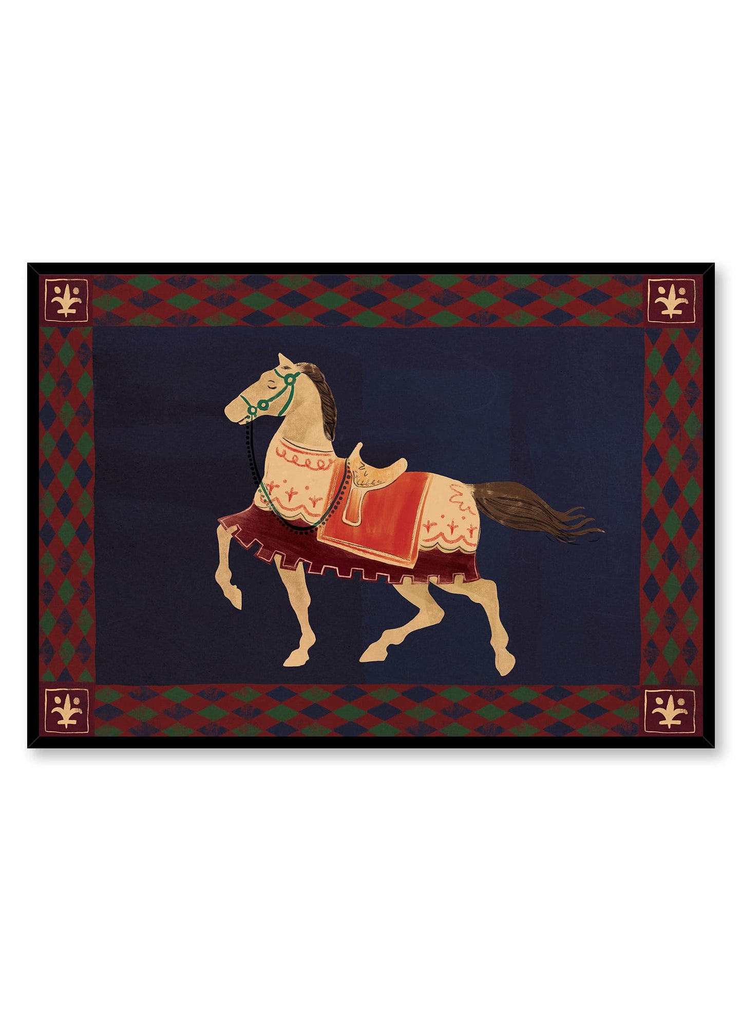 Tapisserie décorative au cheval I, Affiche