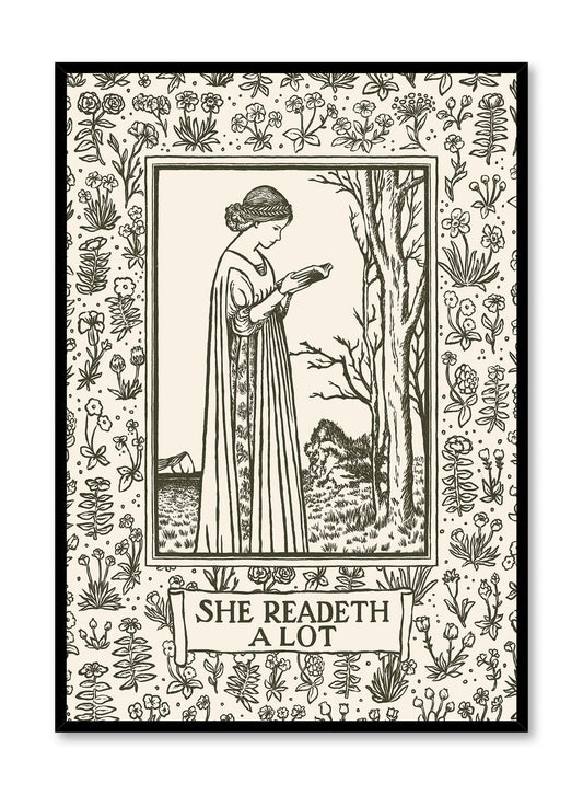 She Readeth Alot, Poster