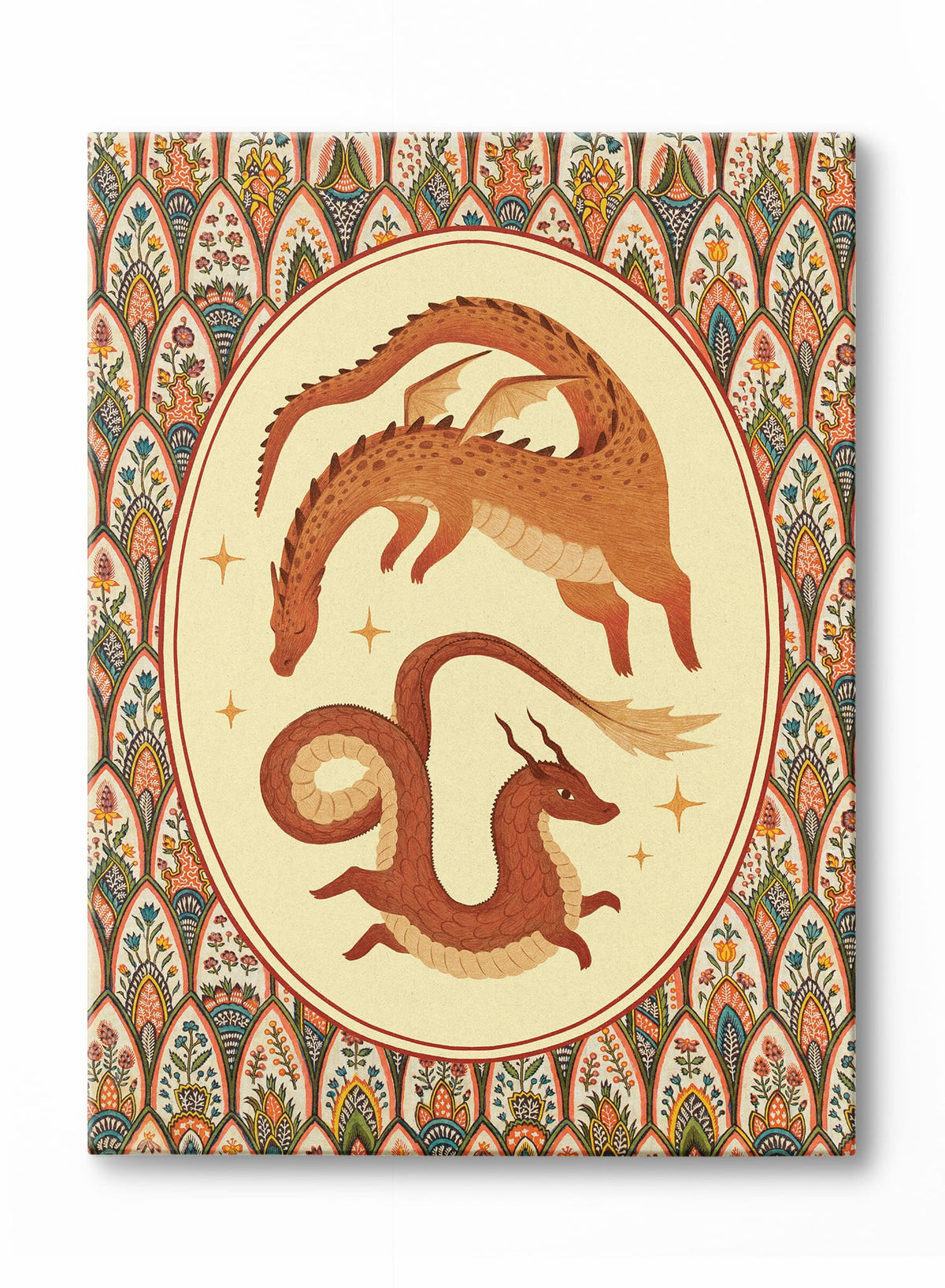 Deux dragons qui jouent (rouille), Affiche