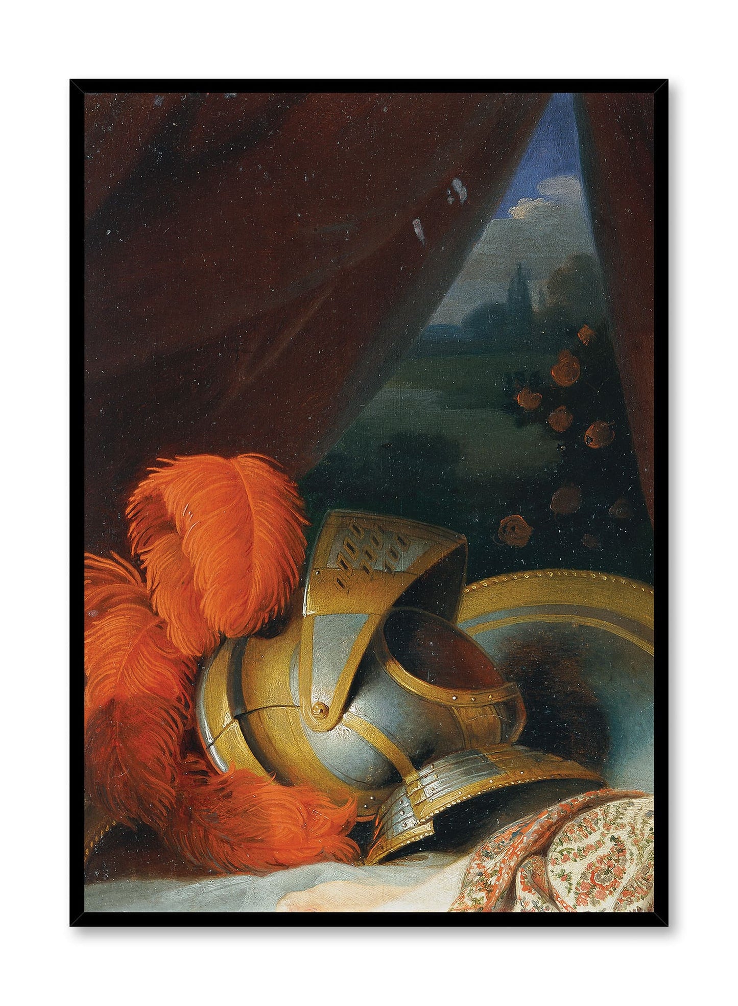 Chevalier en rouge écarlate, Affiche