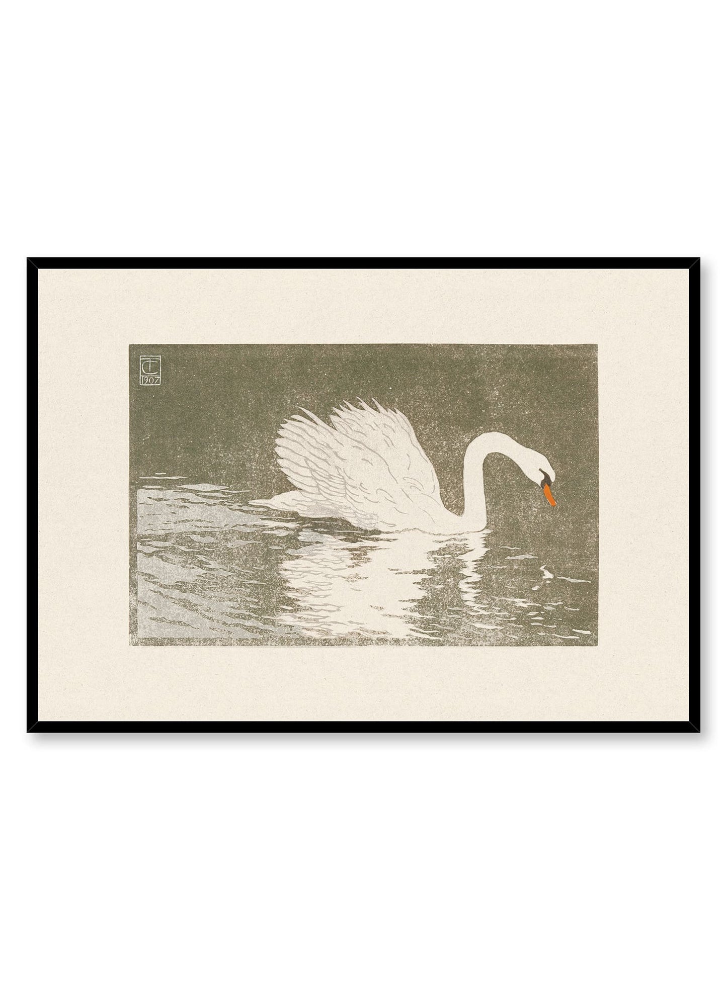 Impression du lac des cygnes, Affiche