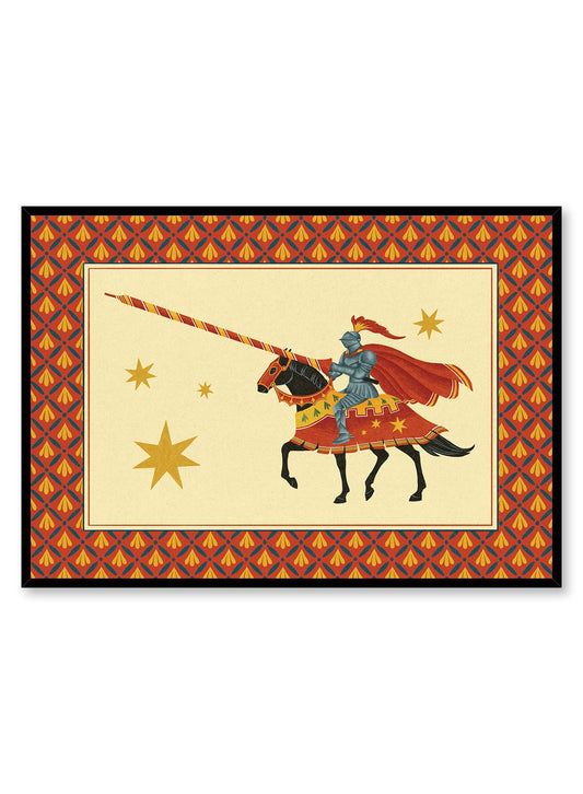 Chevalier courageux (rouge), Affiche
