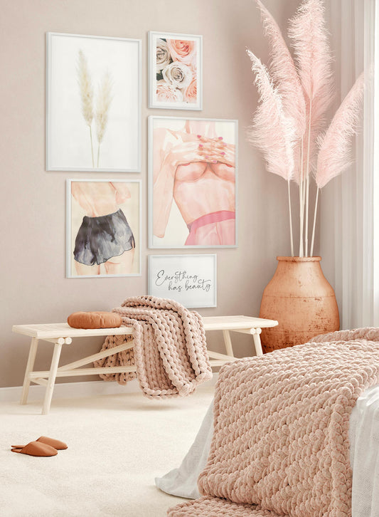 Pink & Feminine Bedroom Decor Set