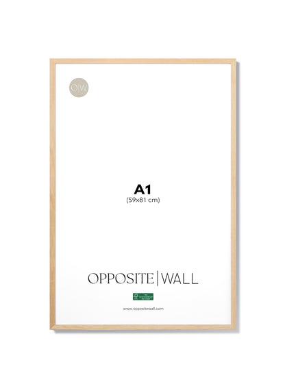 Solid Oak Frame, A1 | 59x84 cm