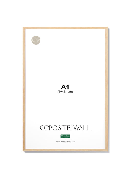 Solid Oak Frame, A1 | 59x84 cm