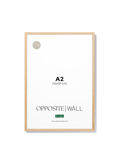 Solid Oak Frame, A2 | 42x59 cm